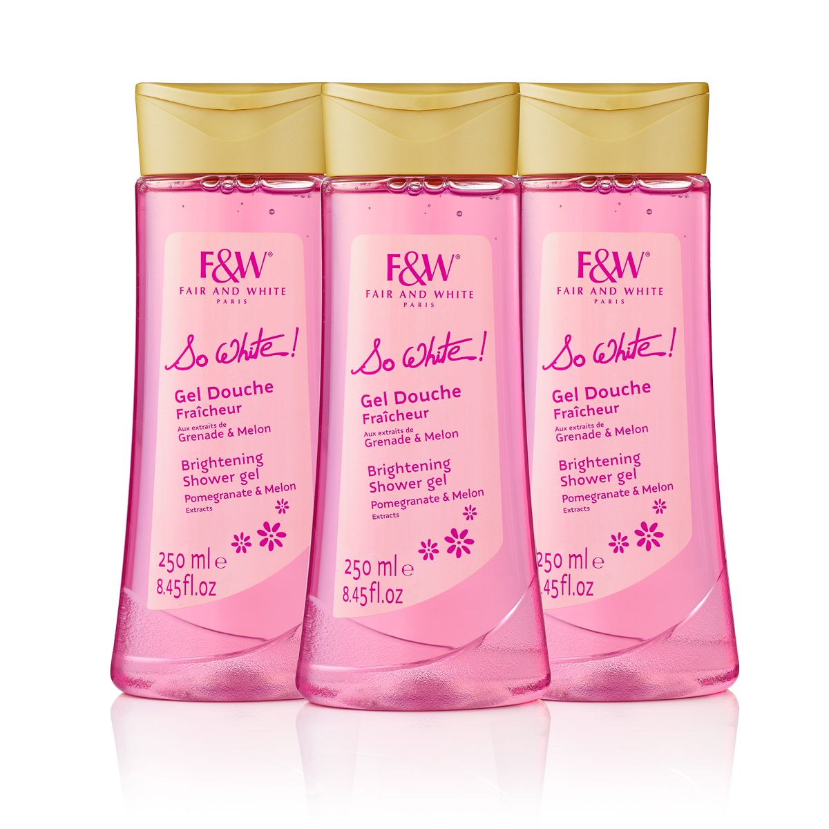 Kit Gels Douche So White